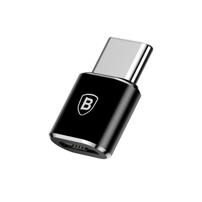 Baseus OTG Micro To Type C Αντάπτορας Μαύρο
