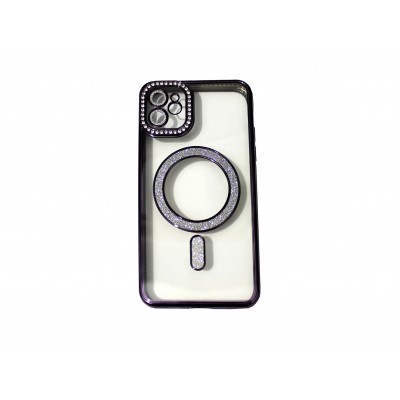 Oem Θήκη Back Cover Electro Magsafe Bling Για Apple iPhone 16 Pro Max 5G 6,9" Μωβ