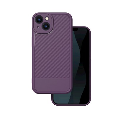 Oem Θήκη Σιλικόνης Simple Carbon Για Apple iPhone 13 6.1'' Μωβ