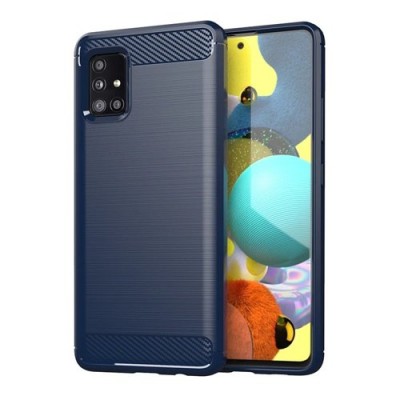 Oem Θήκη Σιλικόνης Carbon Για Samsung Galaxy A31  Μπλε