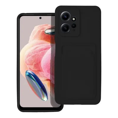 Oem Θήκη Σιλικόνης Με Υποδοχή Κάρτας Για Xiaomi Redmi Note 12 Pro 5G Μαύρο