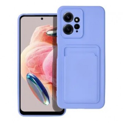 Oem Θήκη Σιλικόνης Με Υποδοχή Κάρτας Για Xiaomi Redmi Note 12 4G Λιλά