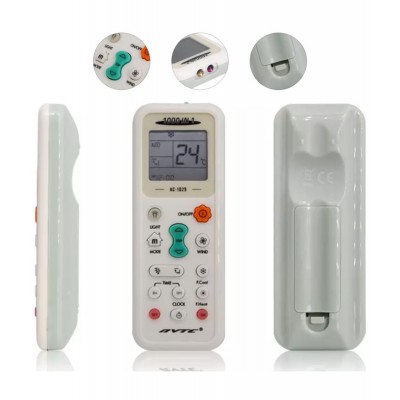 Andowl Q-YK1059 Τηλεχειριστήριο Universal Κλιματιστικών 2000 Σε 1 Άσπρο