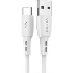 VIPFAN CB-X6 Καλώδιο Φόρτισης Και Μεταφοράς Δεδομένων Type C 1m Λευκό