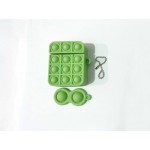 Oem Θήκη Σιλικόνης Anti Stress Fidget Bubble Pop Αγχολυτική Για AirPods Πράσινο