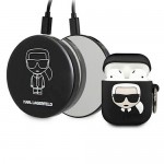 Karl Lagerfeld Θήκη Για AirPods KLBPPBOA2K Μαύρο + power bank 2000mAh 1A Iconic