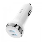 HOCO Φορτιστής Αυτοκινήτου 2 x USB 2,4A Superior Z40 Άσπρο