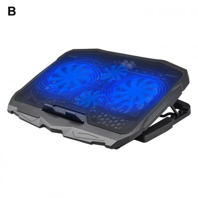 Oem Cooling Pad για Laptop έως 15" με 4 Ανεμιστήρες και Φωτισμό S-18 
