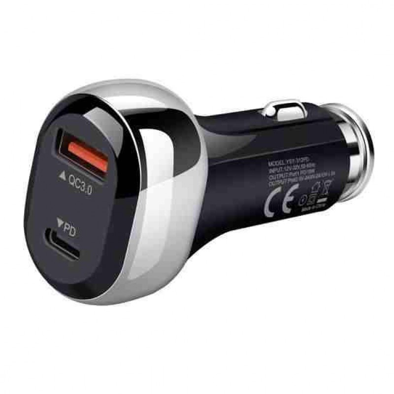 Oem Smart  Car Charger YSY-312PD  Μαύρο