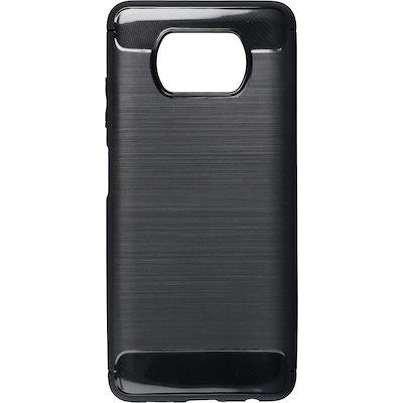Oem Θήκη Σιλικόνης Carbon Για Xiaomi Poco X3 / Poco X3 NFC / Poco X3 Pro  Μαύρο