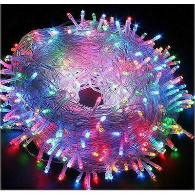 Oem 200 Χριστουγεννιάτικα Λαμπάκια LED 8 πρόγραμμα Σαπροί καλώδιο Πολύχρωμα Φωτισμό