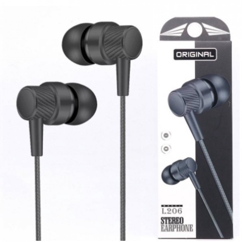 Oem L206 Handsfree Ακουστικά Μαύρο