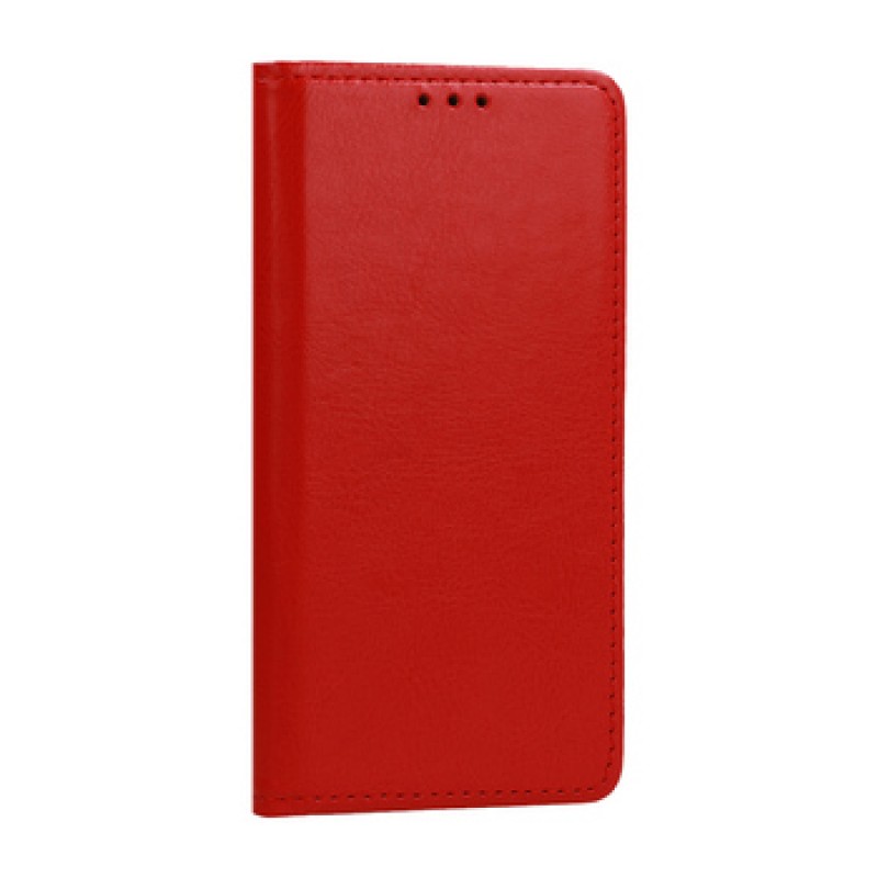 Θήκη Βιβλίο Genuine Leather Case Για Samsung Galaxy S22 Ultra  Κόκκινο