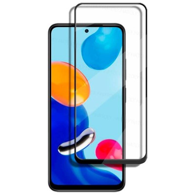 Oem Full Face Tempered glass Box Για Xiaomi Poco M5s Μαύρο