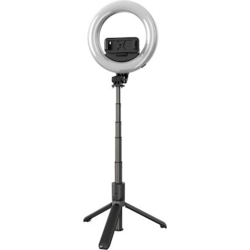 OEM Ring Light Selfie Stick Ring Light 16cm 16cm 2900-6500K με Επιτραπέζιο Τρίποδο και Βάση για Κινητό