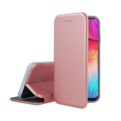 Oem Θήκη Βιβλίο Smart Magnet Elegance Για Xiaomi Redmi 9A / 9AT / 9i Χρυσή - Ροζ