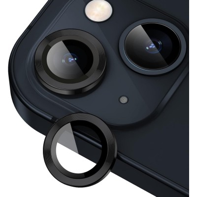 Oem Τζαμάκι Κάμερας Frame Για Apple iPhone 13 Mini 5.4" Μαύρο