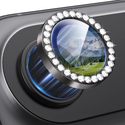 Oem Τζαμάκι Κάμερας Strass Frame Για Apple iPhone 17 Air 5G 6,6" Μαύρο