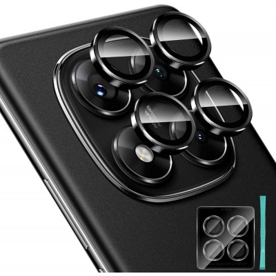 Oem Τζαμάκι Κάμερας Frame Για Xiaomi Redmi Note 15 Pro Plus 5G Μαύρο