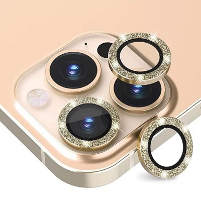Oem Τζαμάκι Κάμερας Strass Frame Για Apple iPhone 18 Pro Max 5G 6,9" Χρυσό