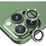 Oem Τζαμάκι Κάμερας Strass Frame Για Apple iPhone 18 Pro 5G 6,3" Πράσινο