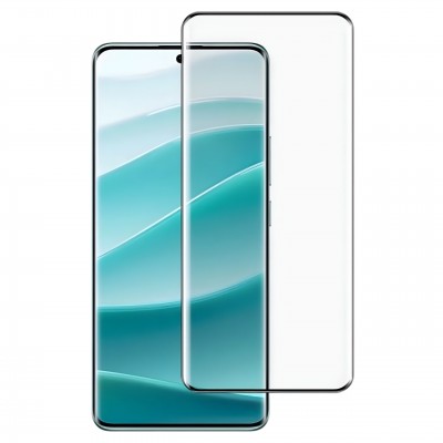 Oem Full Face Tempered glass Courba Side Glue Για Xiaomi Redmi Note 15 Pro Plus 5G Μαύρο