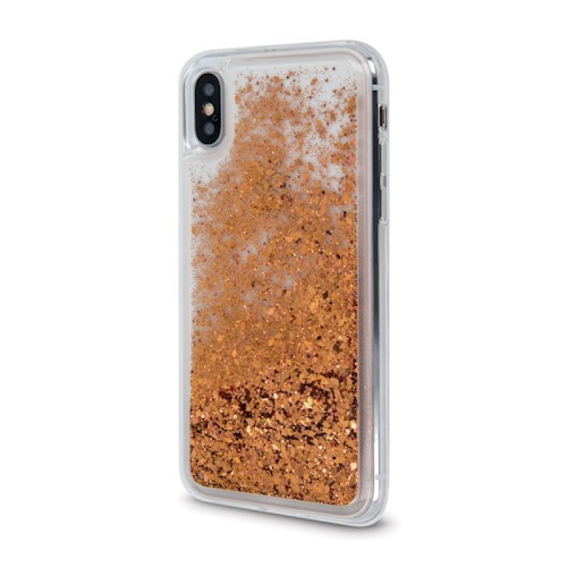 Oem Θήκη TPU Με Υγρό Glitter Για   Xiaomi Redmi 9A / 9AT / 9i  Χρυσό