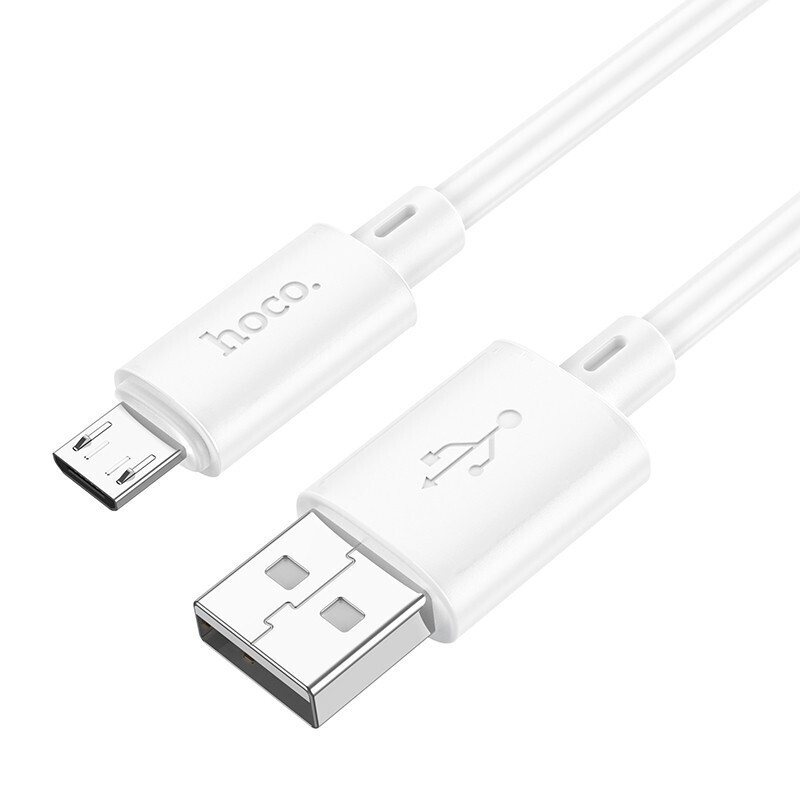 Hoco X88 Καλώδιο Γρήγορη Φόρτιση USB A Σε Micro 2,4A 1 m Λευκό 