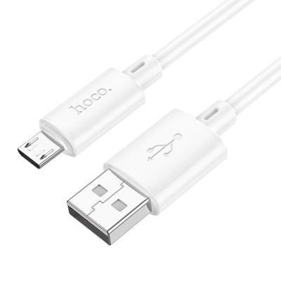 Hoco X88 Καλώδιο Γρήγορη Φόρτιση USB A Σε Micro 2,4A 2 m Λευκό 