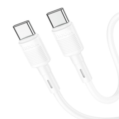 Hoco X83 Καλώδιο Φόρτισης Fast Type C Σε Type C 1.0 m 3.A 60W Άσπρο