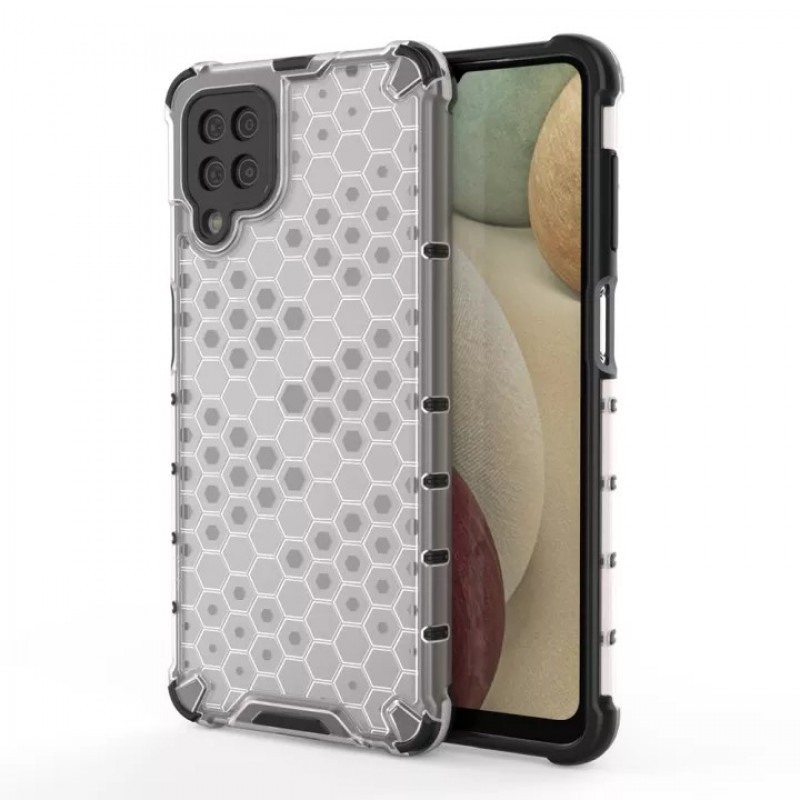 Honeycomb Θήκη Σιλικόνης armor Για Samsung Galaxy A12 / M12 / F12  Διάφανο