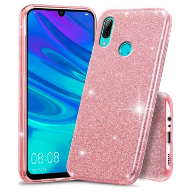  Oem Θήκη Shining Χρυσόσκονη Για      Huawei P Smart 2019 / Honor 10 Lite  Ροζ