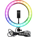 Oem  Φωτιστικό Δαχτυλίδι RGB LED USB CXB-RGB260 26cm