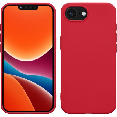 Oem Θήκη Σιλικόνης Matt 1,5 mm Για Apple iPhone 17e Κόκκινο