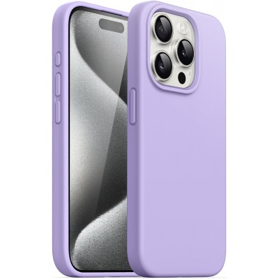 Oem Θήκη Σιλικόνης Soft 2.0 mm Για Apple iPhone 15 Pro Max 5G 6,7" Λιλά