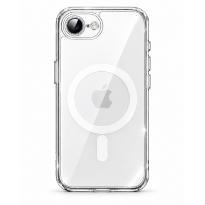  Oem Θήκη TPU & PC Ultra Hybrid Mag Magsafe φορτιστή Για  Apple iPhone 16e ( SE 4 2025 ) Διάφανο