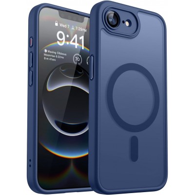 Oem Θήκη Back Cover Electro Magsafe Ημιδιαφανή Για Apple iPhone 17e Σκούρο - Μπλε