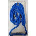 Oem Cord Silicone Διάφανη Θήκη Για Apple iPhone 13 Pro Max 6.7" Με Λουράκι Μπλε