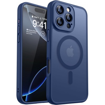 Oem Θήκη Back Cover Electro Magsafe Ημιδιαφανή Για Apple iPhone 16 Pro Max 5G 6,9" Σκούρο - Μπλε