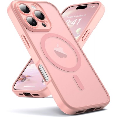 Oem Θήκη Back Cover Electro Magsafe Ημιδιαφανή Για Apple iPhone 16 Pro Max 5G 6,9" Ροζ - Nud