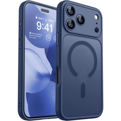 Oem Θήκη Back Cover Electro Magsafe Ημιδιαφανή Για Apple iPhone 18 Pro Max 5G 6,9" Σκούρο - Μπλε (Κλειστή Κάμερα)