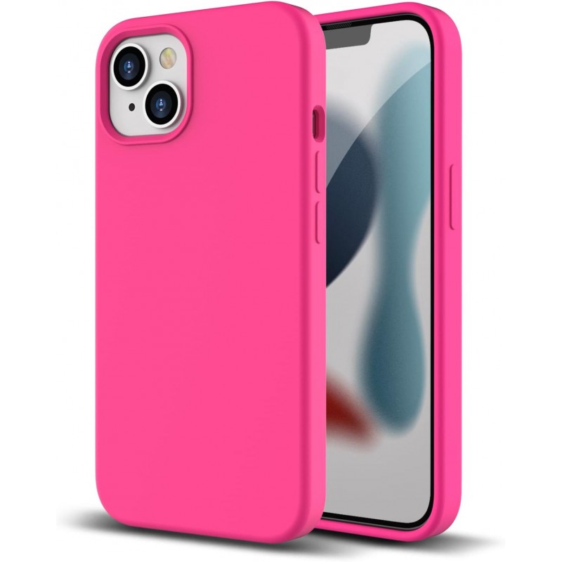 Oem Θήκη Σιλικόνης Matt 1,2 mm Για Apple iPhone 14 6.1" Φούξια