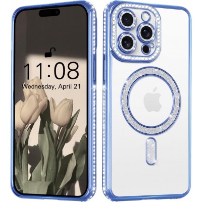 Oem Θήκη Back Cover Electro Magsafe Bling ΓιαApple iPhone 16 Pro Max 5G 6,9" Μπλε