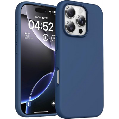 Oem Θήκη Σιλικόνης Soft 2.0 mm Για Apple iPhone 16 Pro 5G 6,3" Σκούρο - Μπλε