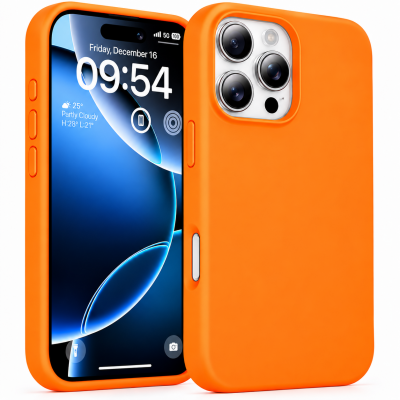 Oem Θήκη Σιλικόνης Soft 2.0 mm Για Apple iPhone 16 Pro 5G 6,3" Πορτοκαλί