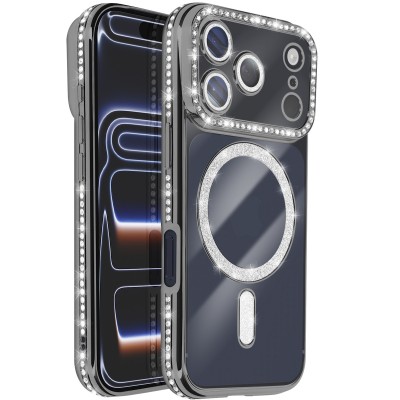 Oem Θήκη Back Cover Electro Magsafe Bling Για Apple iPhone 18 Pro 5G 6,3" Μαύρο
