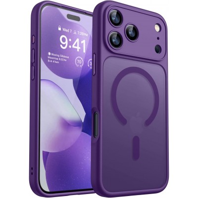 Oem Θήκη Back Cover Electro Magsafe Ημιδιαφανή Για Apple iPhone 18 Pro Max 5G 6,9" Σκούρο - Μώβ (Κλειστή Κάμερα)