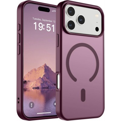 Oem Θήκη Back Cover Electro Magsafe Ημιδιαφανή Για Apple iPhone 18 Pro Max 5G 6,9" Μπορντό