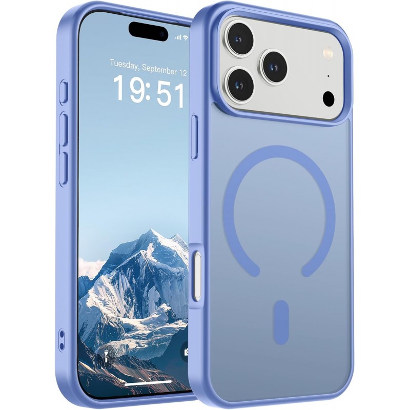 Oem Θήκη Back Cover Electro Magsafe Ημιδιαφανή Για Apple iPhone 18 Pro Max 5G 6,9" Γαλάζιο