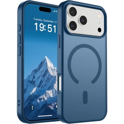 Oem Θήκη Back Cover Electro Magsafe Ημιδιαφανή Για Apple iPhone 18 Pro Max 5G 6,9" Σκούρο - Μπλε